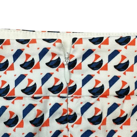 Ann Taylor Madison Blue Red and White Mini Pencil Skirt Size 4 - Picture 4 of 7